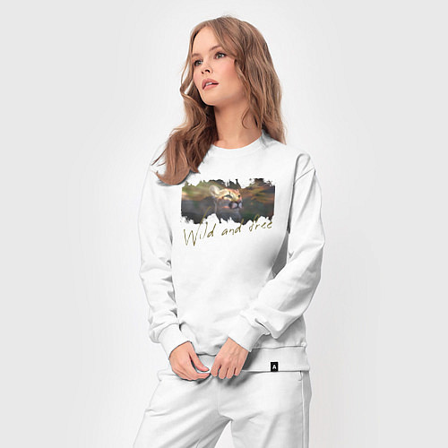 Женский костюм Дикая пума / Белый – фото 3