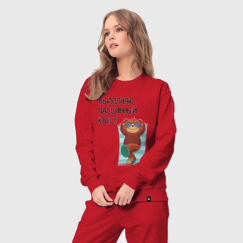 Женский костюм Выполняю пассивный квест / Красный – фото 3