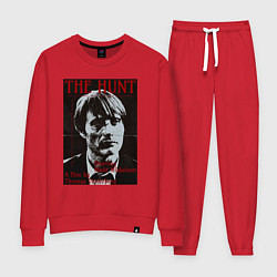 Костюм хлопковый женский Мадс Миккельсен, цвет: красный