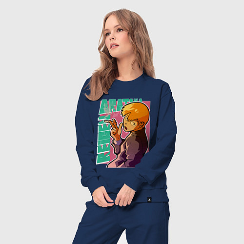 Женский костюм Моб психо 100 Arataka Reigen / Тёмно-синий – фото 3