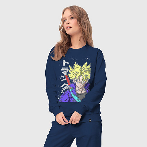 Женский костюм Драконий жемчуг Транкс из будущего / Тёмно-синий – фото 3