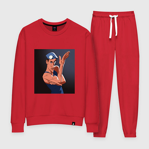 Женский костюм Жан Клод Ван Дамм / Красный – фото 1