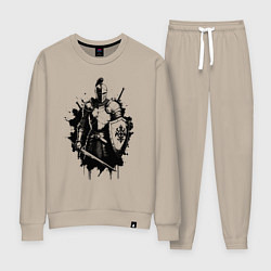 Костюм хлопковый женский Страж чести, цвет: миндальный