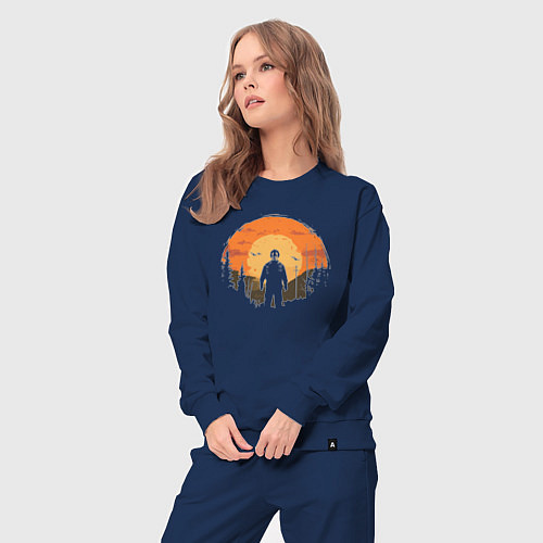 Женский костюм Киллер Майкл Майерс / Тёмно-синий – фото 3