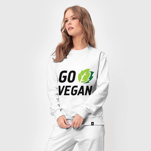 Женский костюм Go vegan / Белый – фото 3