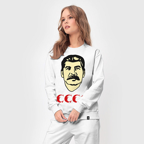 Женский костюм Сталин: СССР / Белый – фото 3
