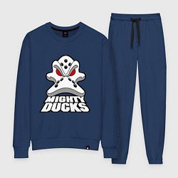 Костюм хлопковый женский HC Anaheim Ducks, цвет: тёмно-синий