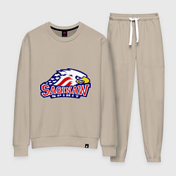 Костюм хлопковый женский HC Saginaw Spirit, цвет: миндальный