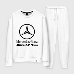 Костюм хлопковый женский AMG, цвет: белый