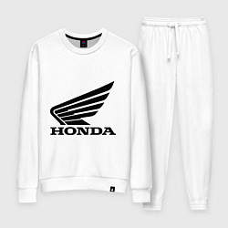 Костюм хлопковый женский Honda Motor, цвет: белый