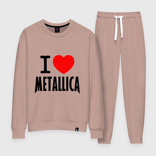 Женский костюм I love Metallica / Пыльно-розовый – фото 1