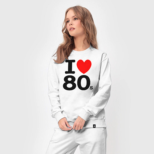 Женский костюм I Love 80s / Белый – фото 3