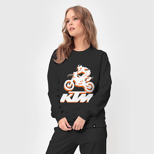 Женский костюм KTM белый / Черный – фото 3