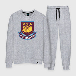 Костюм хлопковый женский West Ham United FC, цвет: меланж