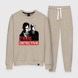 Костюм хлопковый женский True Detective, цвет: миндальный