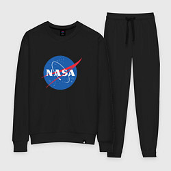 Костюм хлопковый женский NASA: Logo, цвет: черный