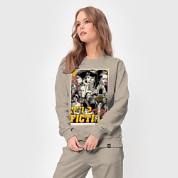 Костюм хлопковый женский Pulp Fiction Stories, цвет: миндальный — фото 2
