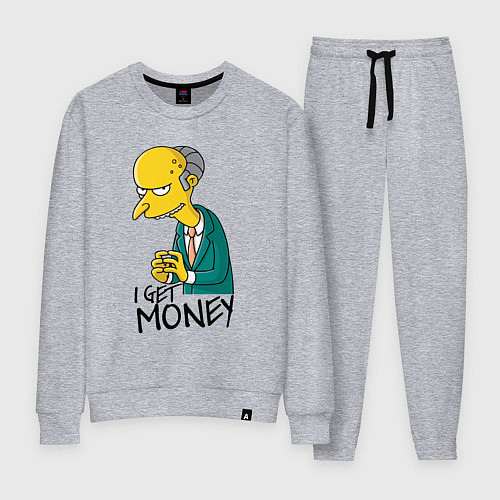 Женский костюм Mr. Burns: I get money / Меланж – фото 1