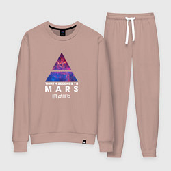Костюм хлопковый женский 30 STM: cosmos, цвет: пыльно-розовый