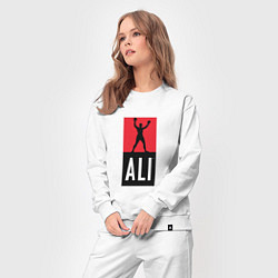 Костюм хлопковый женский Ali by boxcluber, цвет: белый — фото 2
