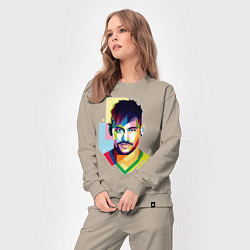 Костюм хлопковый женский Neymar: fun-art, цвет: миндальный — фото 2