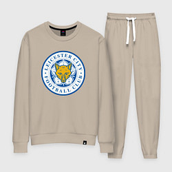 Костюм хлопковый женский Leicester City FC, цвет: миндальный