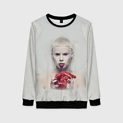 Свитшот женский Die Antwoord: Blooded Heart, цвет: 3D-черный