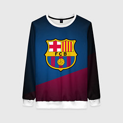 Свитшот женский FCB Barcelona, цвет: 3D-белый