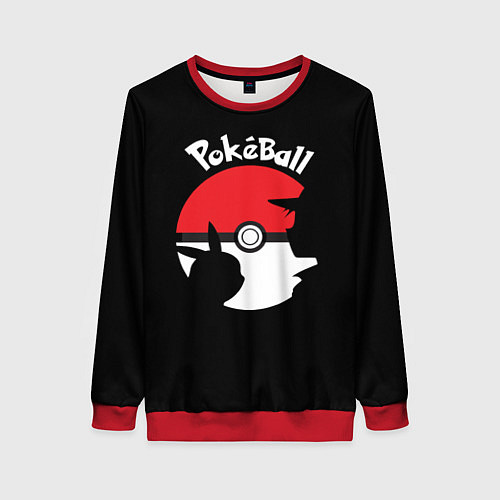 Женский свитшот Pokeball / 3D-Красный – фото 1