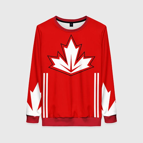 Женский свитшот Сборная Канады: домашняя форма / 3D-Красный – фото 1