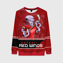 Свитшот женский Detroit Red Wings, цвет: 3D-красный