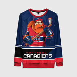 Свитшот женский Montreal Canadiens, цвет: 3D-красный