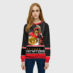 Свитшот женский Ottawa Senators, цвет: 3D-красный — фото 2