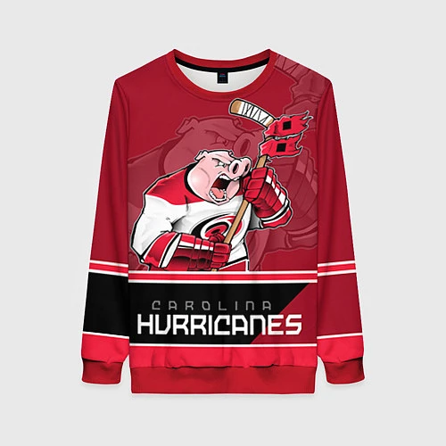 Женский свитшот Carolina Hurricanes / 3D-Красный – фото 1