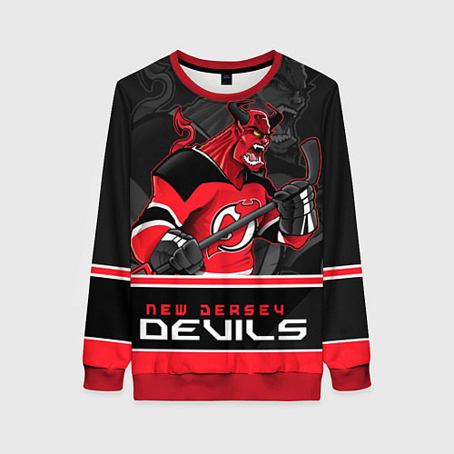 Женский свитшот New Jersey Devils / 3D-Красный – фото 1