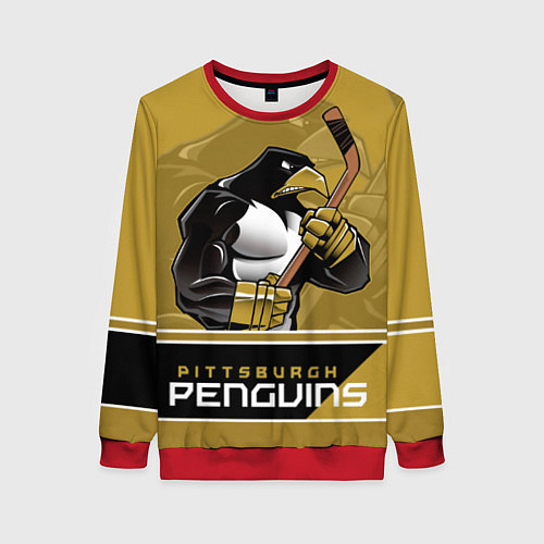 Женский свитшот Pittsburgh Penguins / 3D-Красный – фото 1
