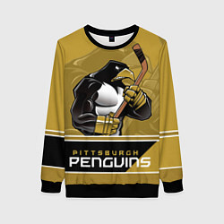 Свитшот женский Pittsburgh Penguins, цвет: 3D-черный
