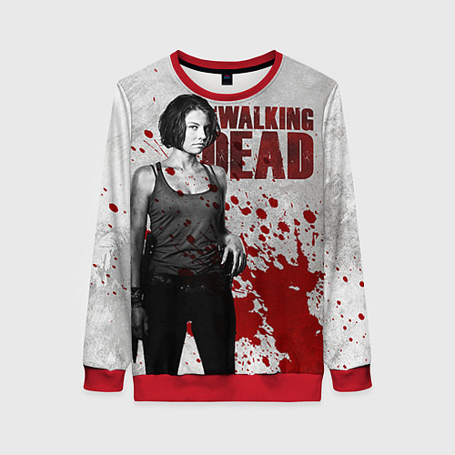 Женский свитшот Walking Dead: Maggie Green / 3D-Красный – фото 1