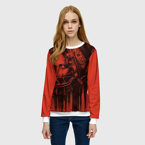 Женский свитшот Saw Trap / 3D-Белый – фото 3