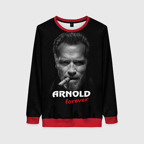 Женский свитшот Arnold forever / 3D-Красный – фото 1