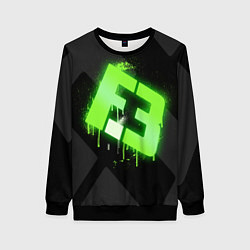 Свитшот женский Flipsid3: Black collection, цвет: 3D-черный