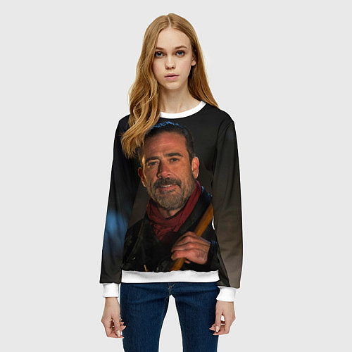 Женский свитшот Ниган / 3D-Белый – фото 3