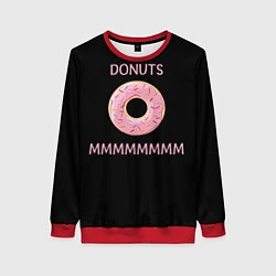 Свитшот женский Donuts, цвет: 3D-красный