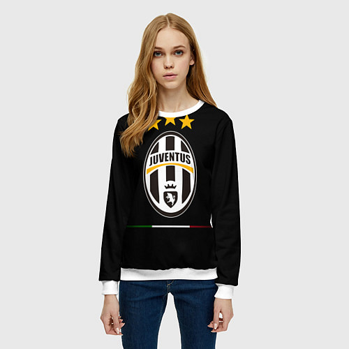 Женский свитшот Juventus: 3 stars / 3D-Белый – фото 3