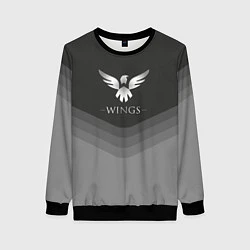Свитшот женский Wings Uniform, цвет: 3D-черный