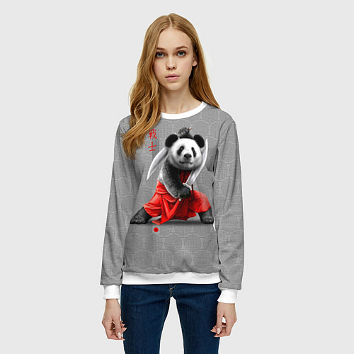 Женский свитшот Master Panda / 3D-Белый – фото 3