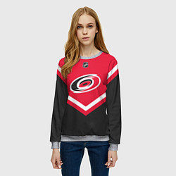 Свитшот женский NHL: Carolina Hurricanes, цвет: 3D-меланж — фото 2