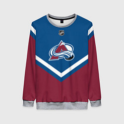 Свитшот женский NHL: Colorado Avalanche, цвет: 3D-меланж