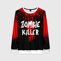 Свитшот женский Zombie Killer, цвет: 3D-белый