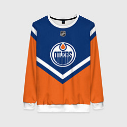 Свитшот женский NHL: Edmonton Oilers, цвет: 3D-белый